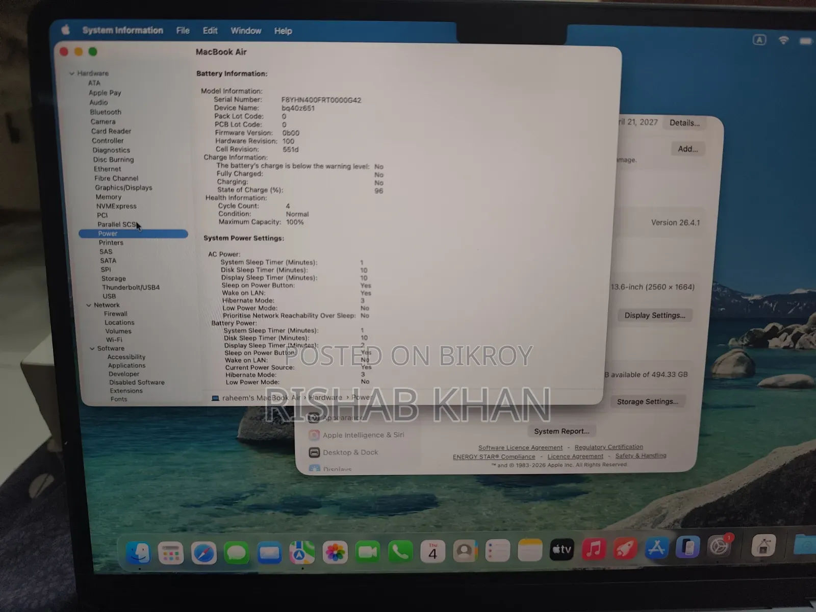 New Laptop Apple MacBook Air 2026 M5 16GB Apple M5 SSD 512GB