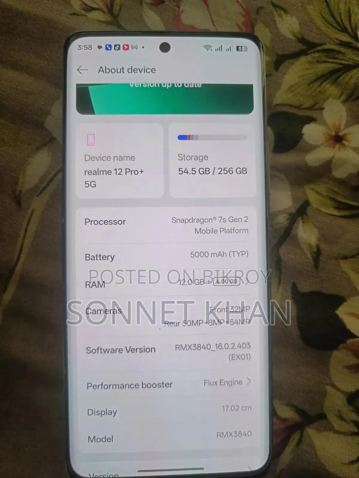 Realme 12 Pro+ 256 GB Blue
