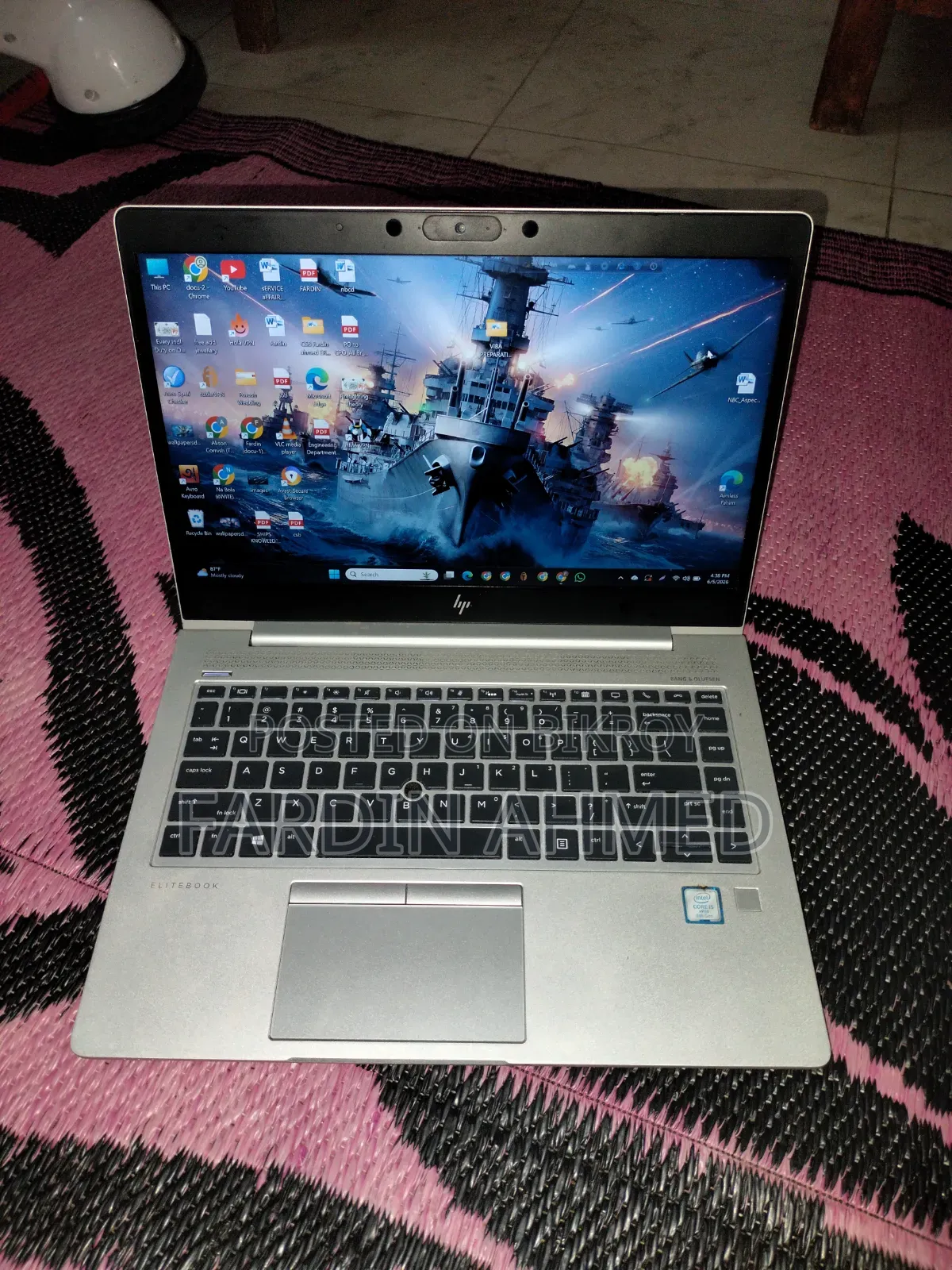 Laptop HP EliteBook 840 G6 16GB Intel Core I5 SSD 256GB