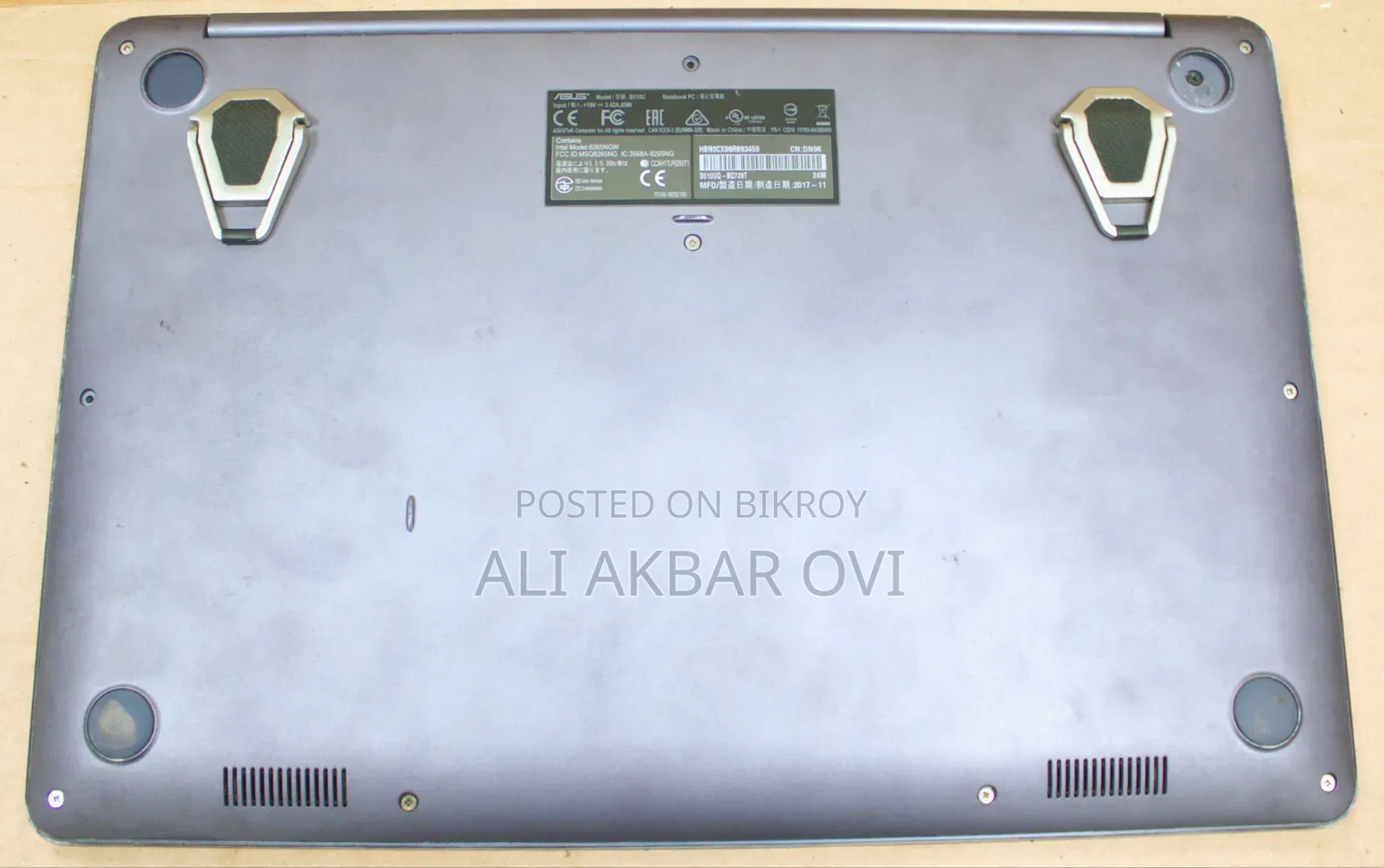 Laptop Asus VivoBook S15 S510UA 8GB Intel Core I3 SSD 128GB