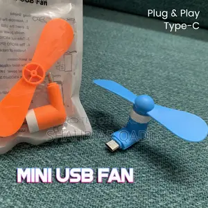 USB Mini Fan Plug And Play Type C Port