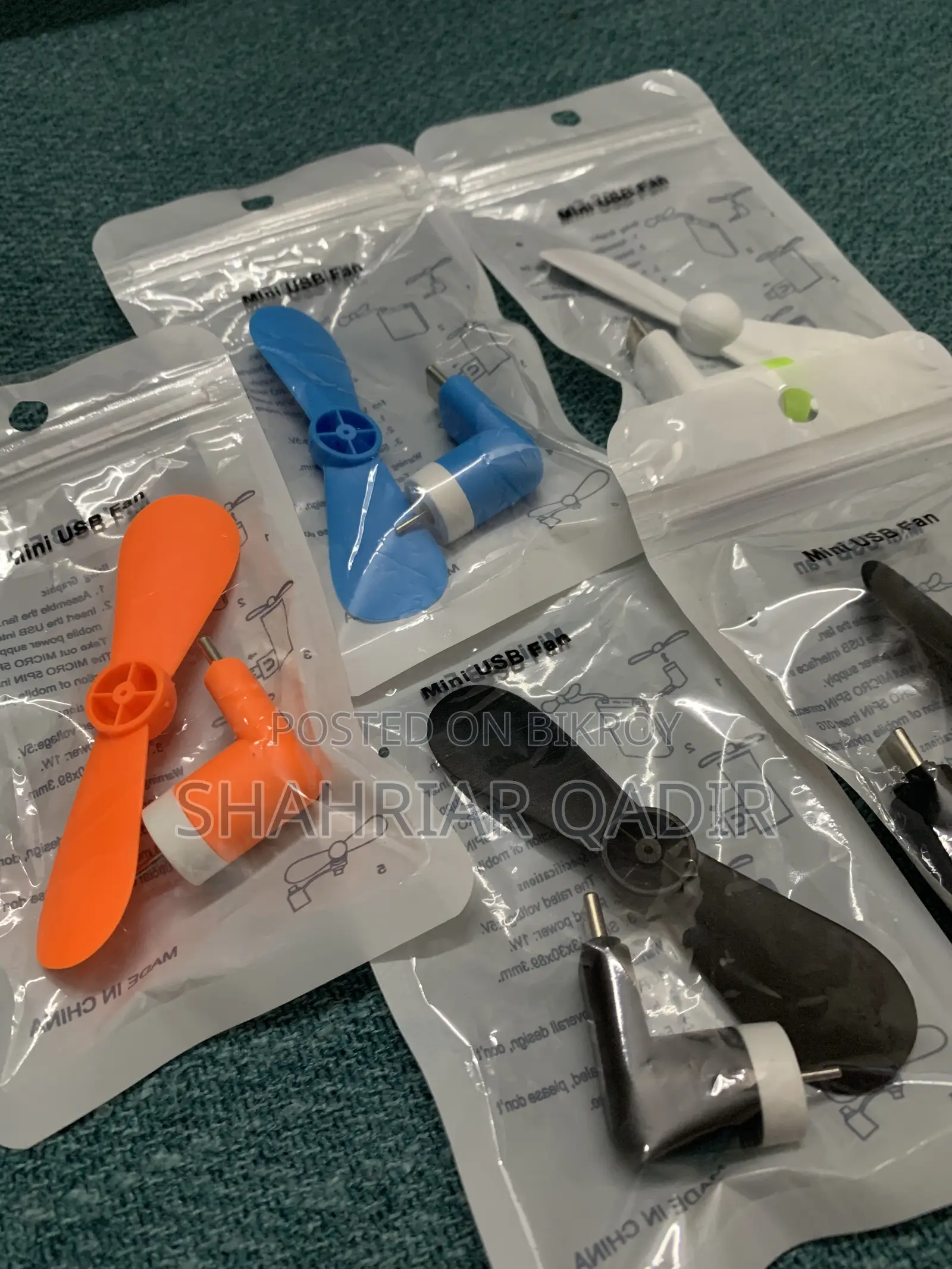 USB Mini Fan Plug And Play Type C Port