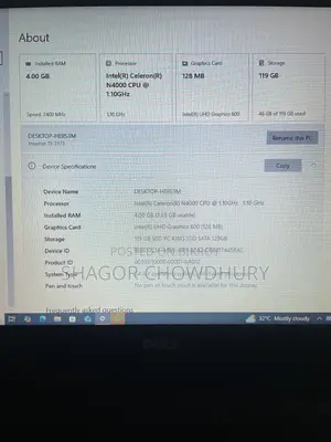 Laptop Dell Inspiron 15 3537 4GB Intel SSD 128GB