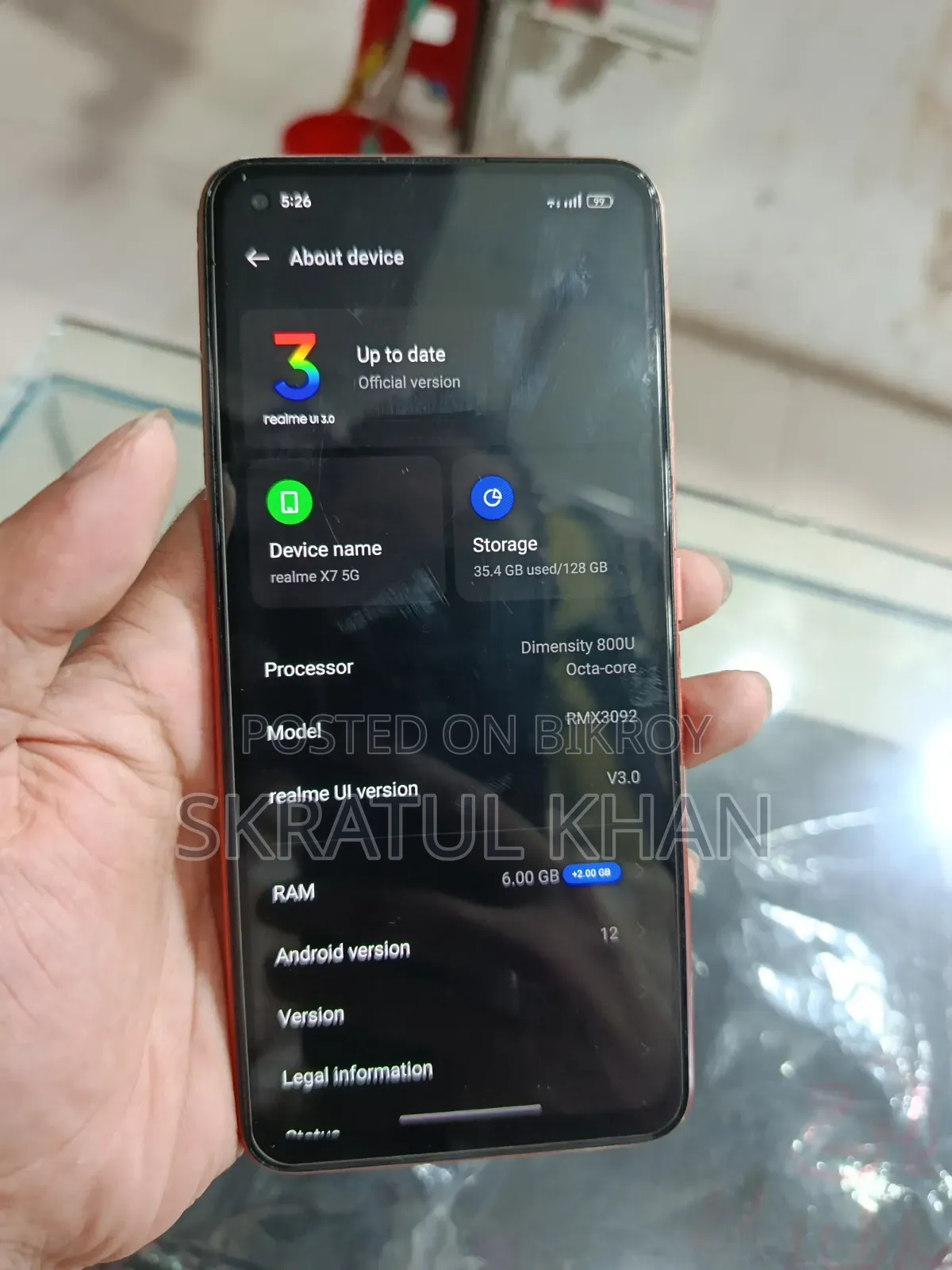 Realme X7 5G IN 128 GB Orange