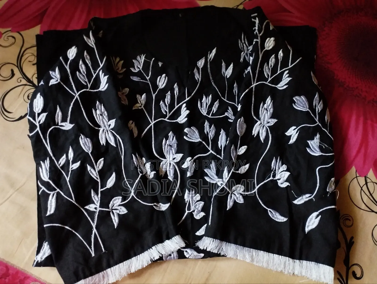 2pc Dress, Black Colour Full Embroidery Work