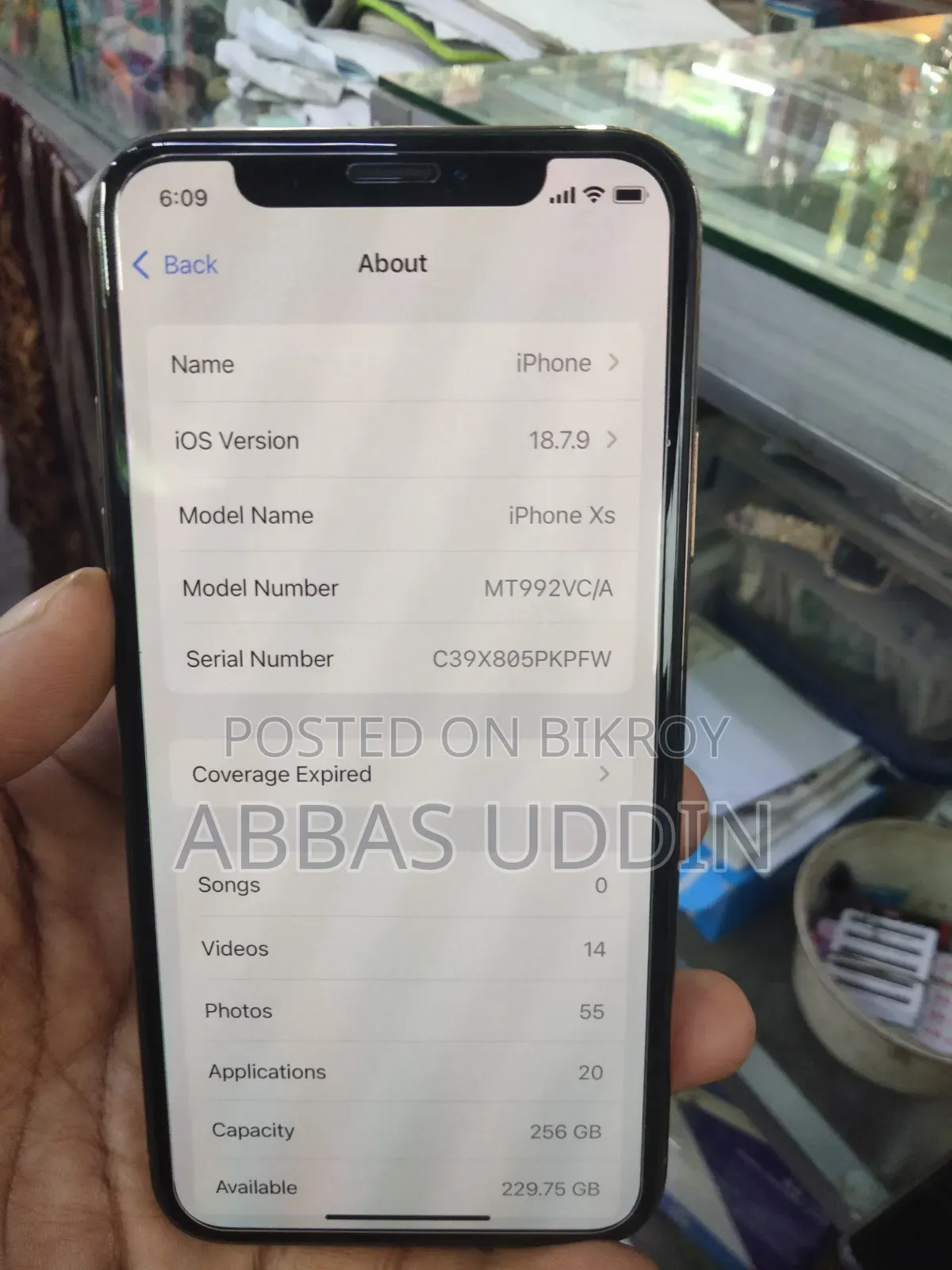 Apple iPhone XS 256 GB Gold