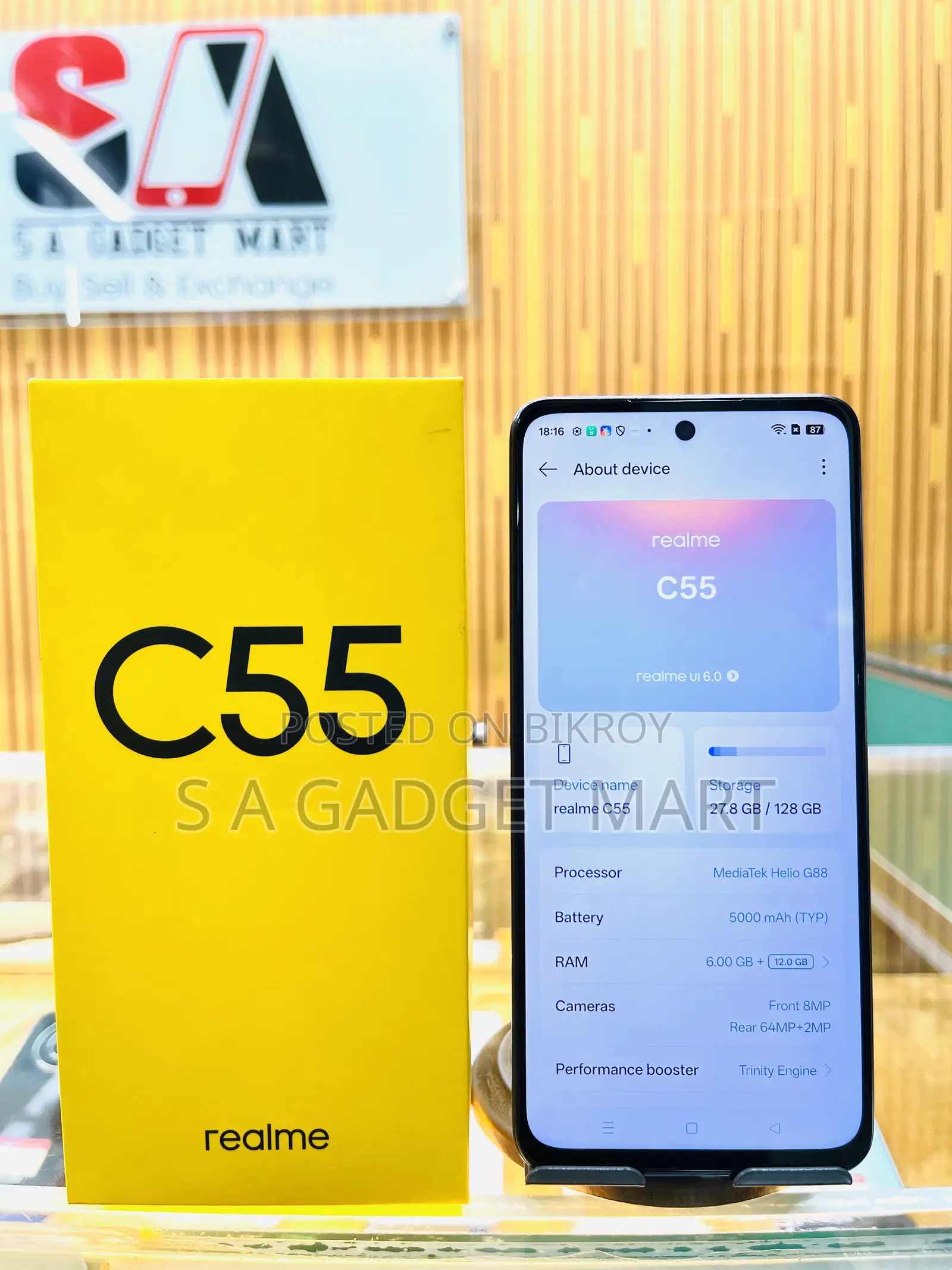 Realme C55 128 GB Black