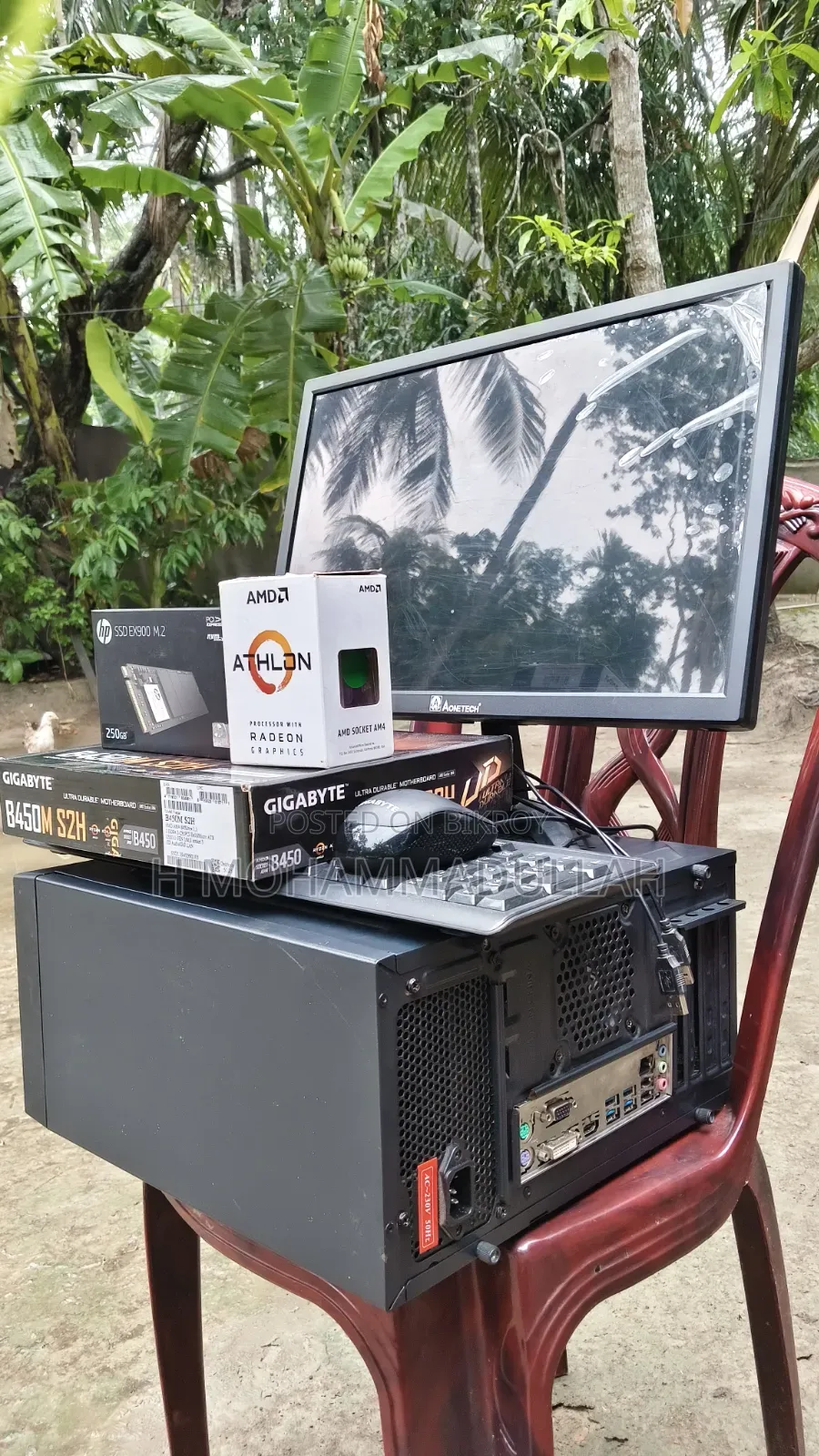 Desktop Computer Gigabyte GA-H110MSTX-HD3-ZK 8GB AMD SSD 250GB