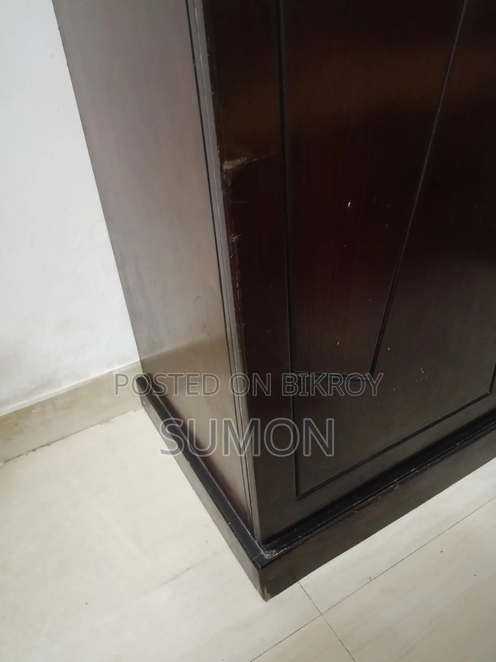 2 Door Malaysian Oak Almira (Height 80 x Width 41 x Depth 17.5)