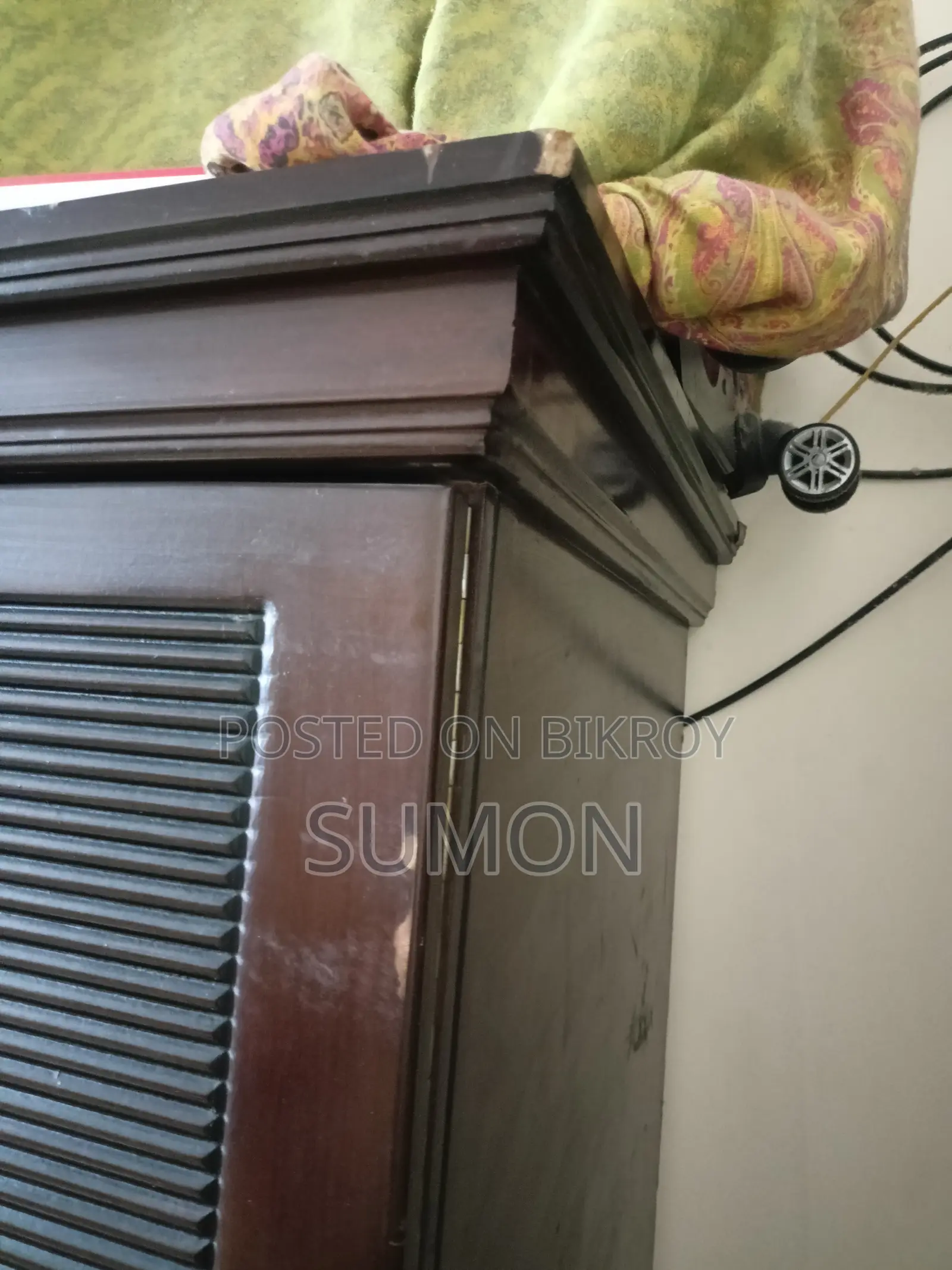 2 Door Malaysian Oak Almira (Height 80 x Width 41 x Depth 17.5)
