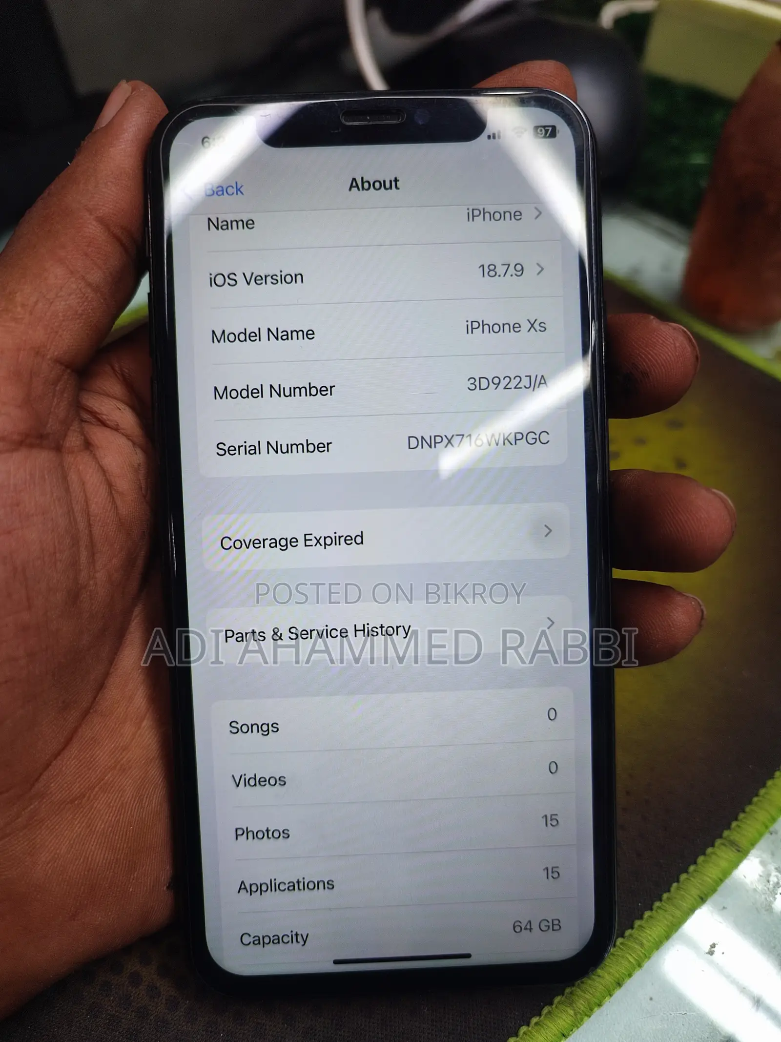 Apple iPhone XS 64 GB Gray