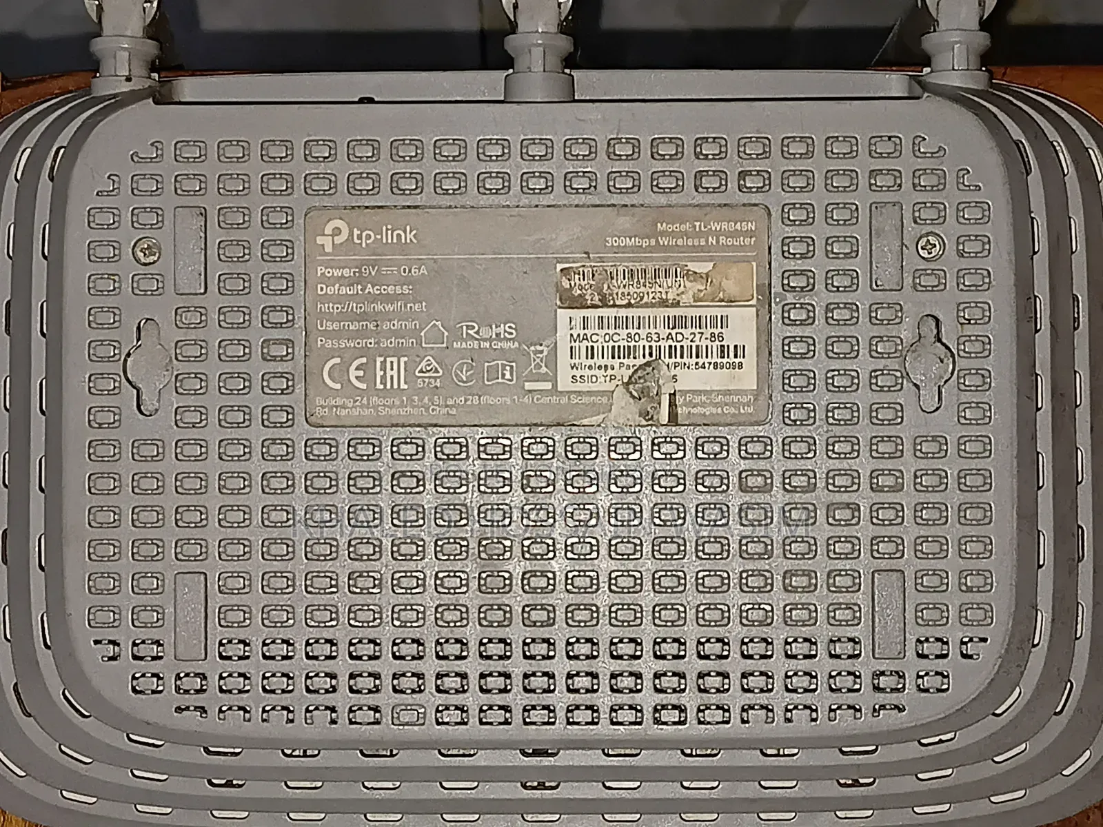 Selling fresh and running three-antenna Tp-Link Router Model: TL-WR845N.