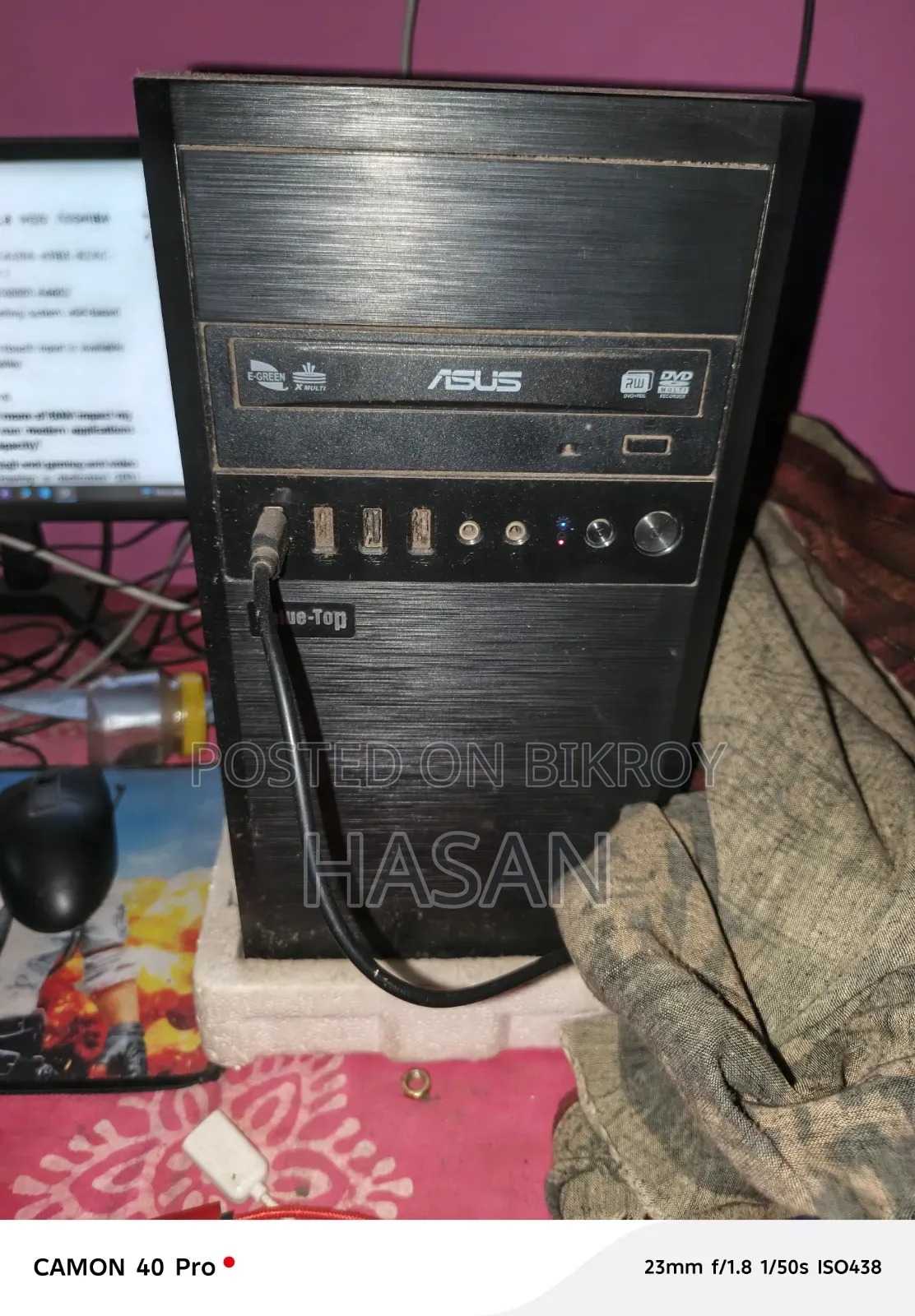 Desktop Computer Asus 16GB Intel Core i3 SSD 1.5T