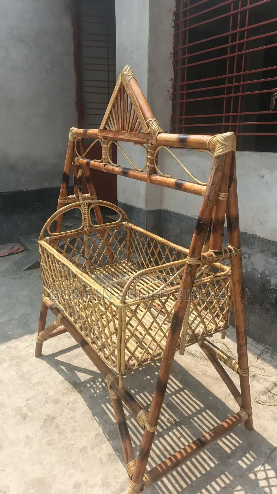 Children's cane cradle for sale
