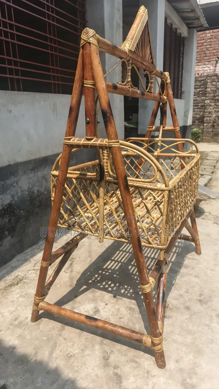 Children's cane cradle for sale