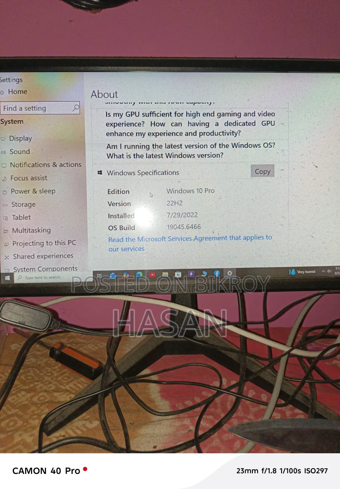 Desktop Computer Asus 16GB Intel Core i3 SSD 1.5T