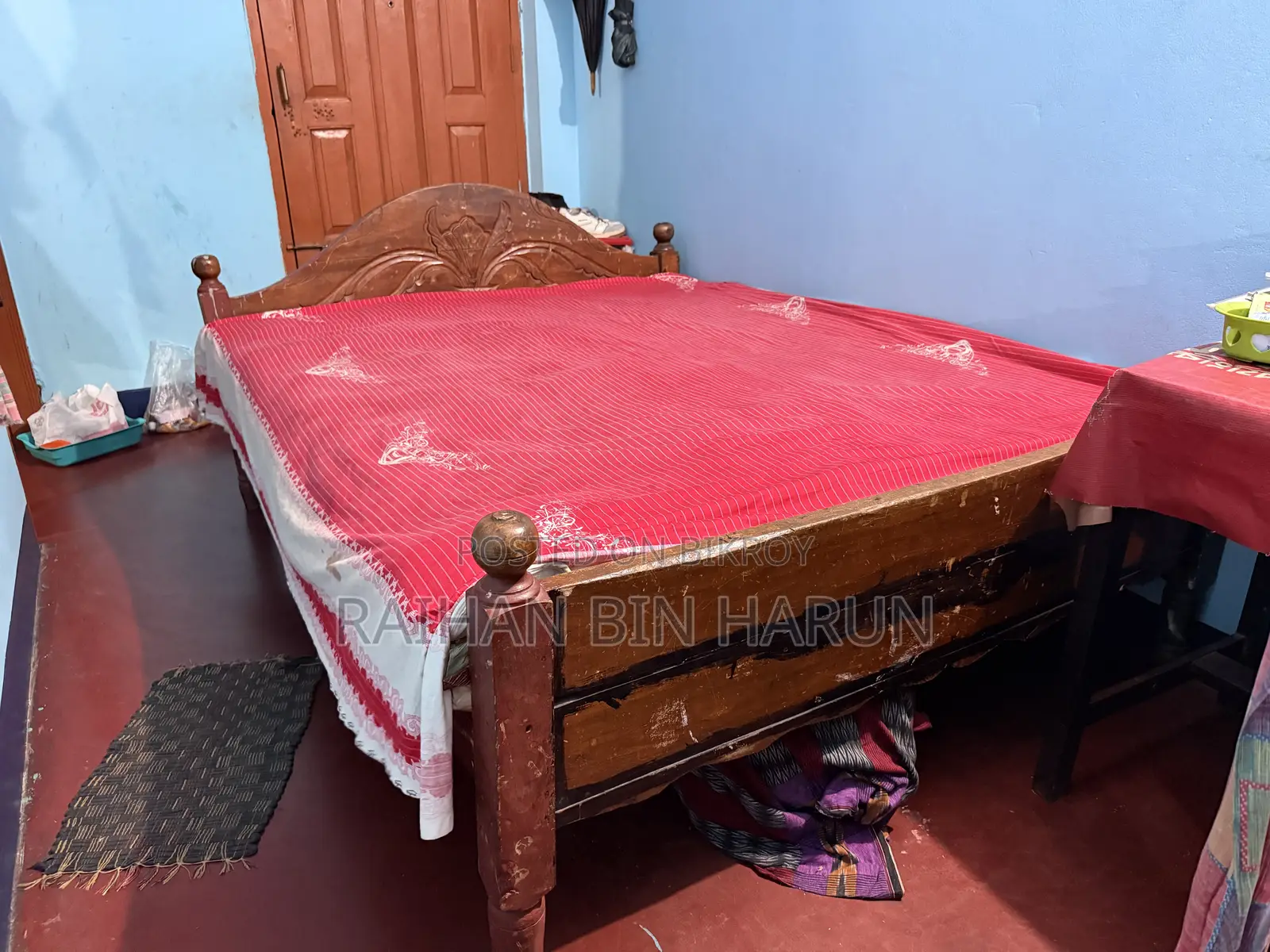 কাঠের খাট ৫/৭ফিট