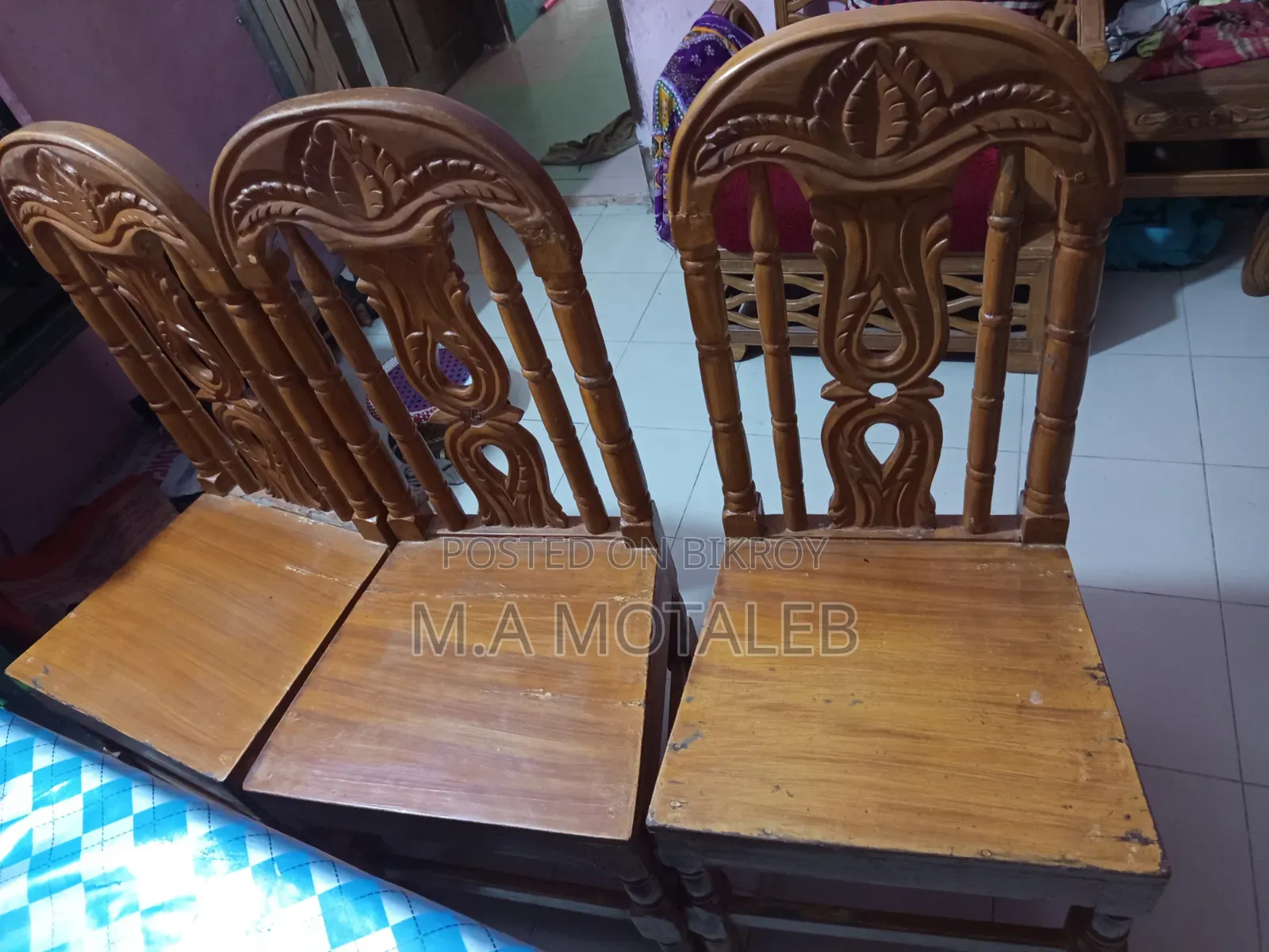Akashi Wood Dining Table Set