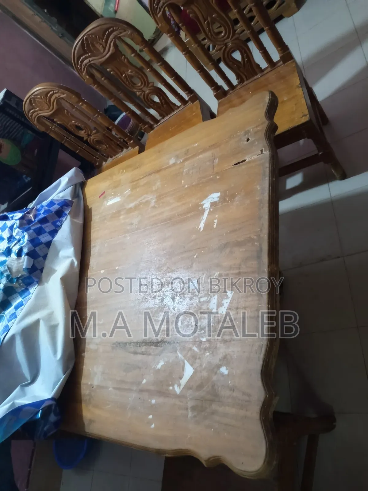 Akashi Wood Dining Table Set