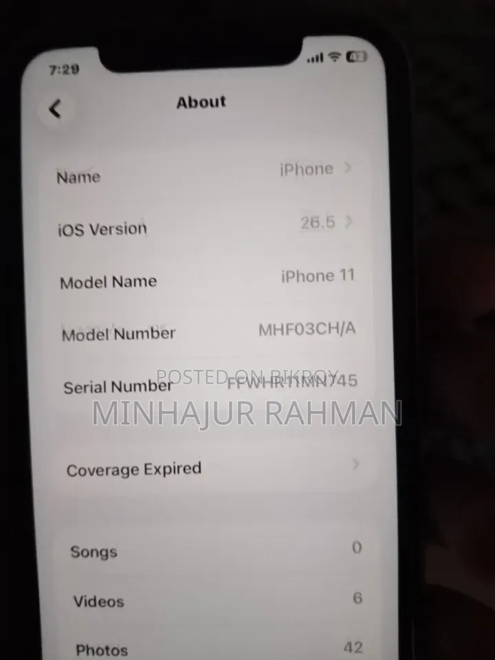New Apple iPhone 11 128 GB Purple