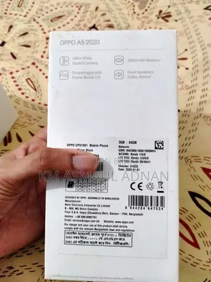 Oppo A5 64 GB Black