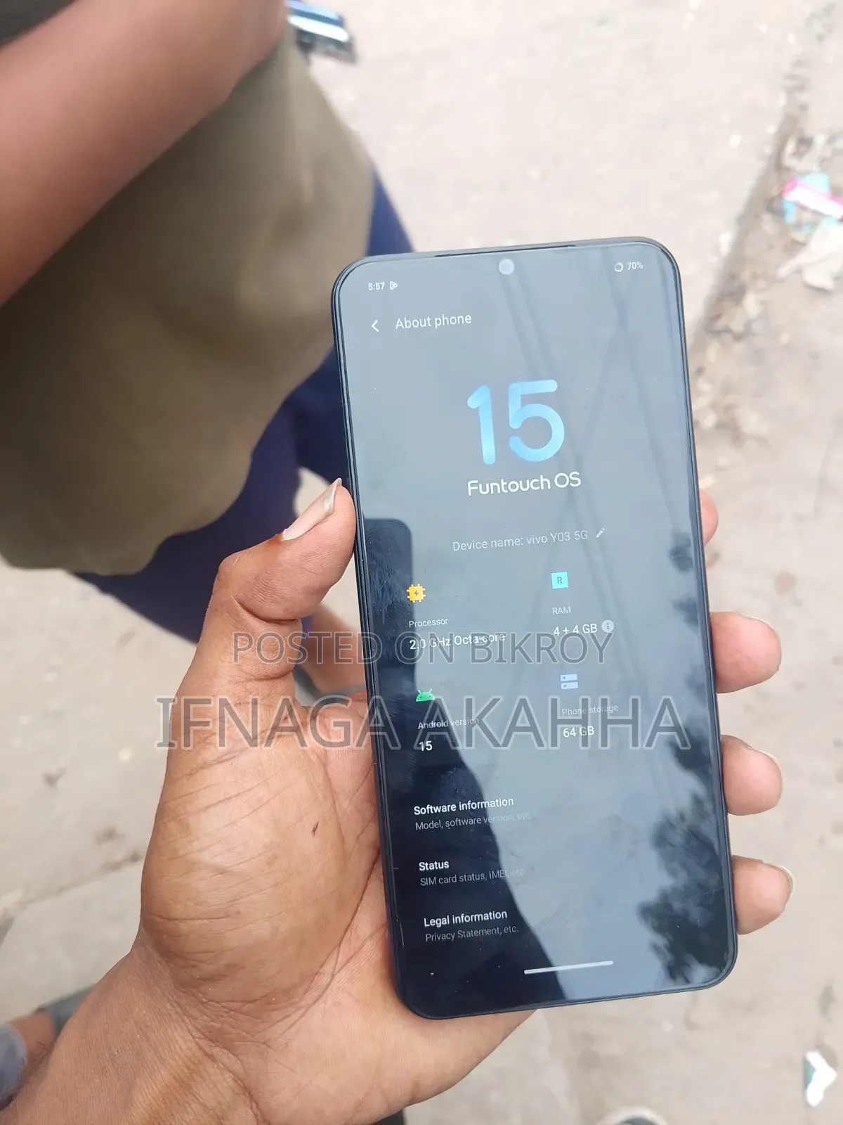 Vivo 4 GB Silver