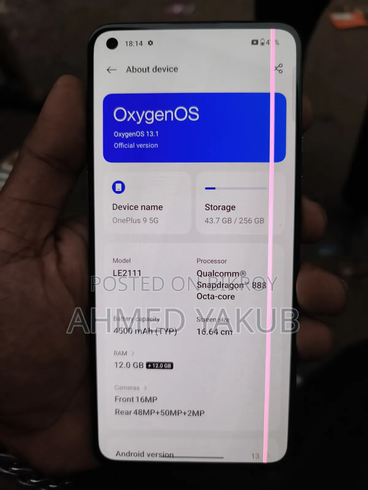 OnePlus 9 256 GB Blue