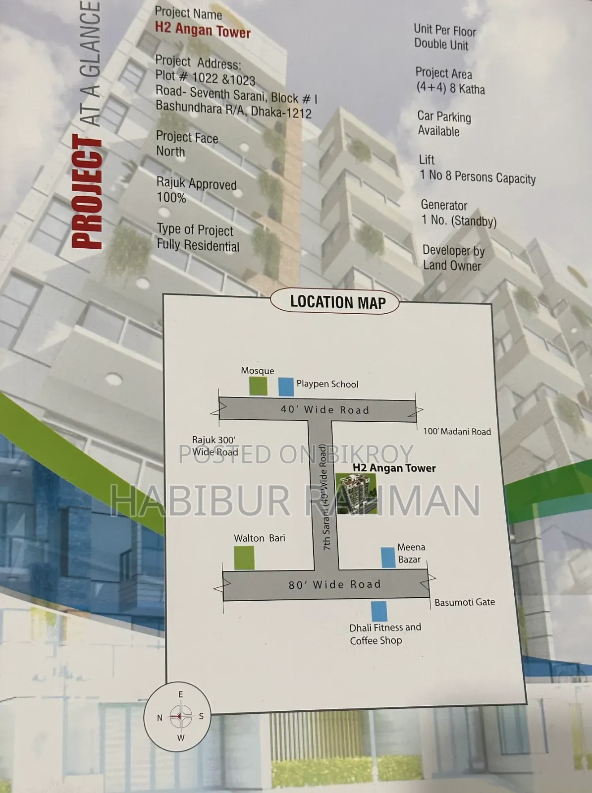 4-Bedroom Apartment in Bashundhara for Sale
