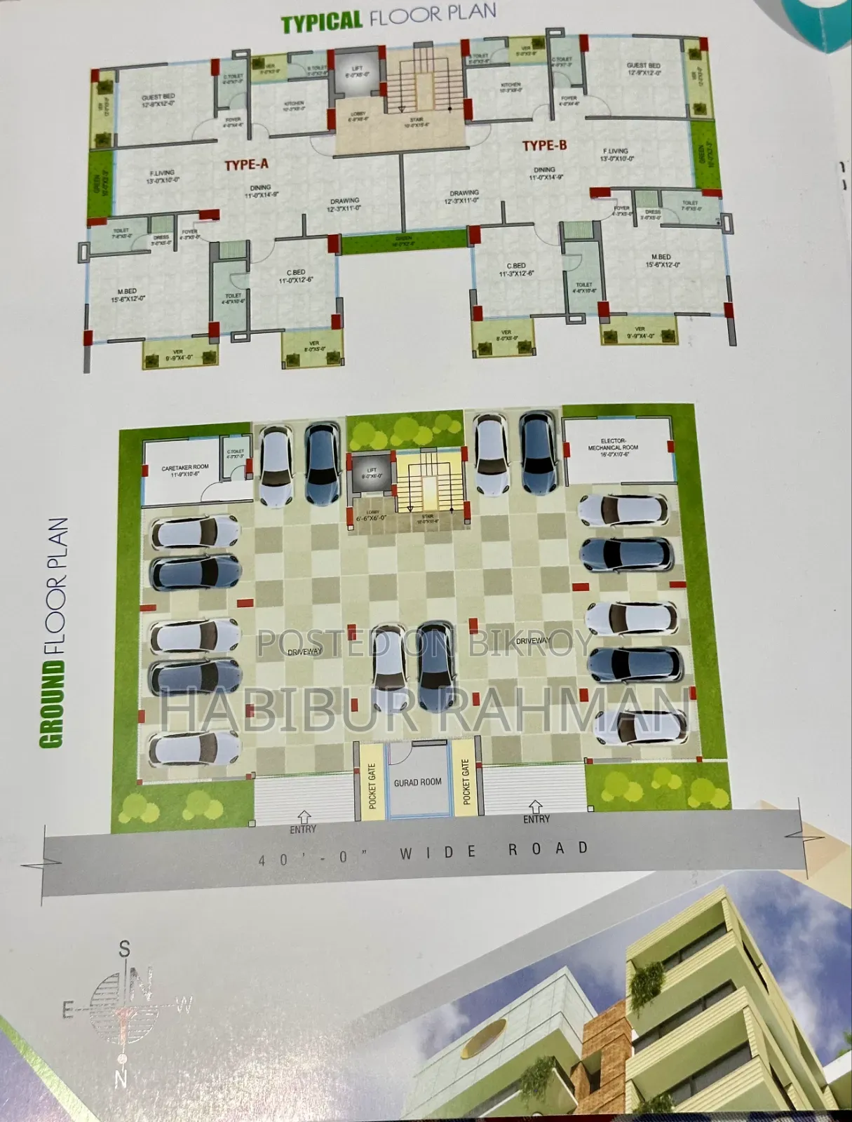 4-Bedroom Apartment in Bashundhara for Sale
