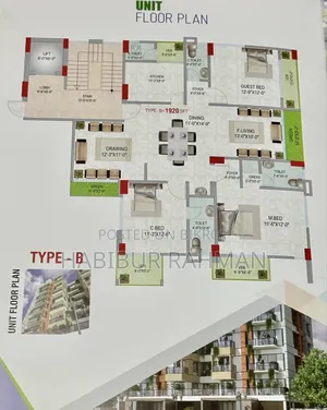 4-Bedroom Apartment in Bashundhara for Sale