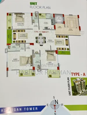 4-Bedroom Apartment in Bashundhara for Sale