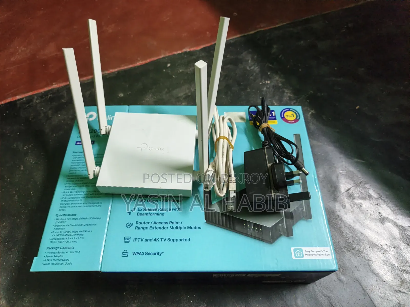 Tp-Link Archer C24 AC750 Dual Band Wi-Fi Router