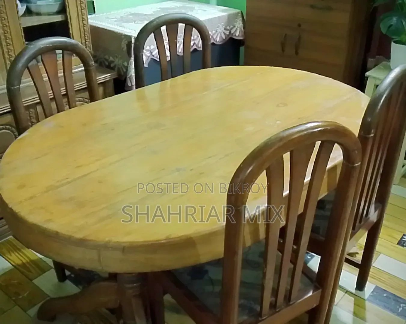 Wooden Dining Table 4 Seater