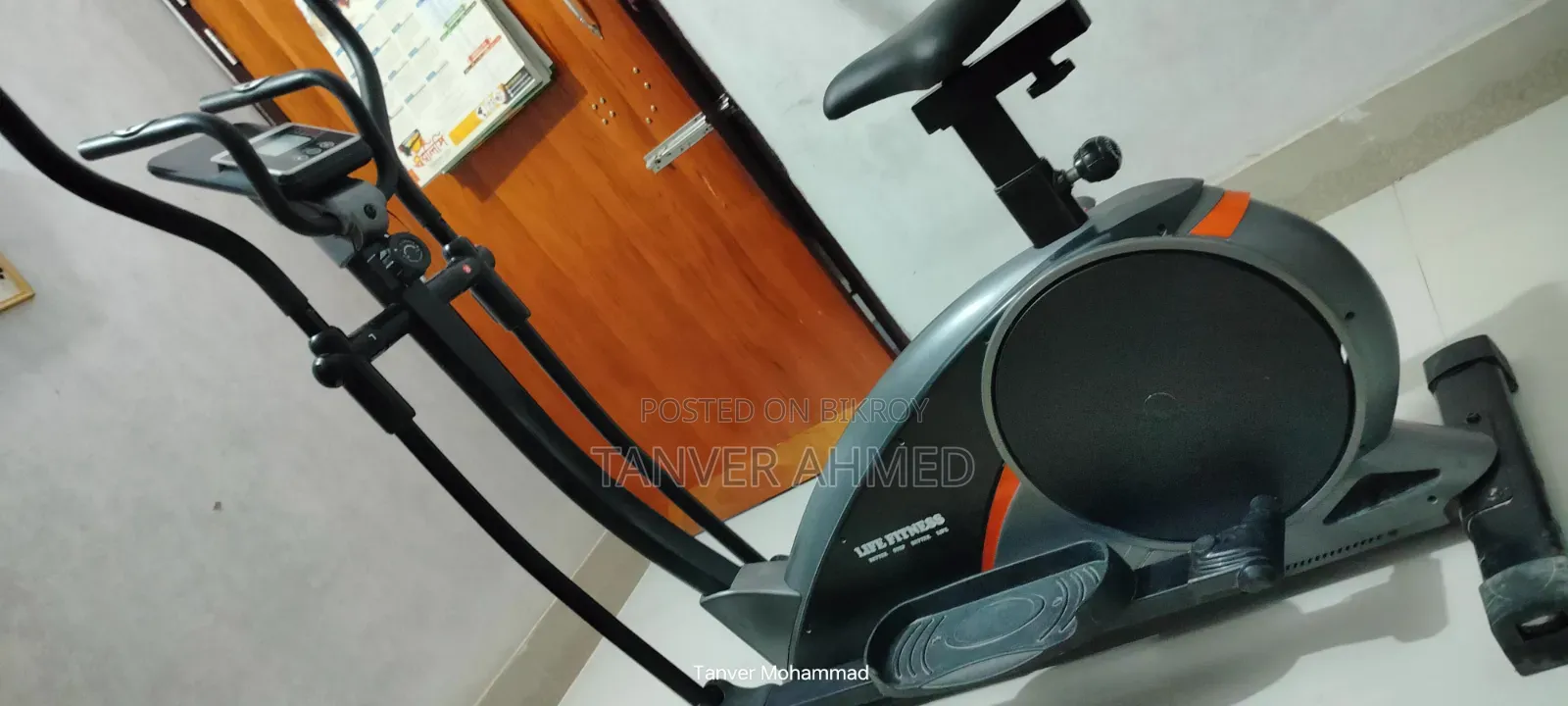 Life Fitness Magnetic Cross Trainer Exercise Bike and Cycle 2-in-1