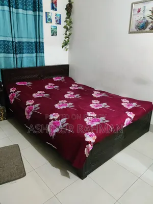 Urgent Sell: Partex Bed Set (5×7 Bed + Dressing Table + Drawer)