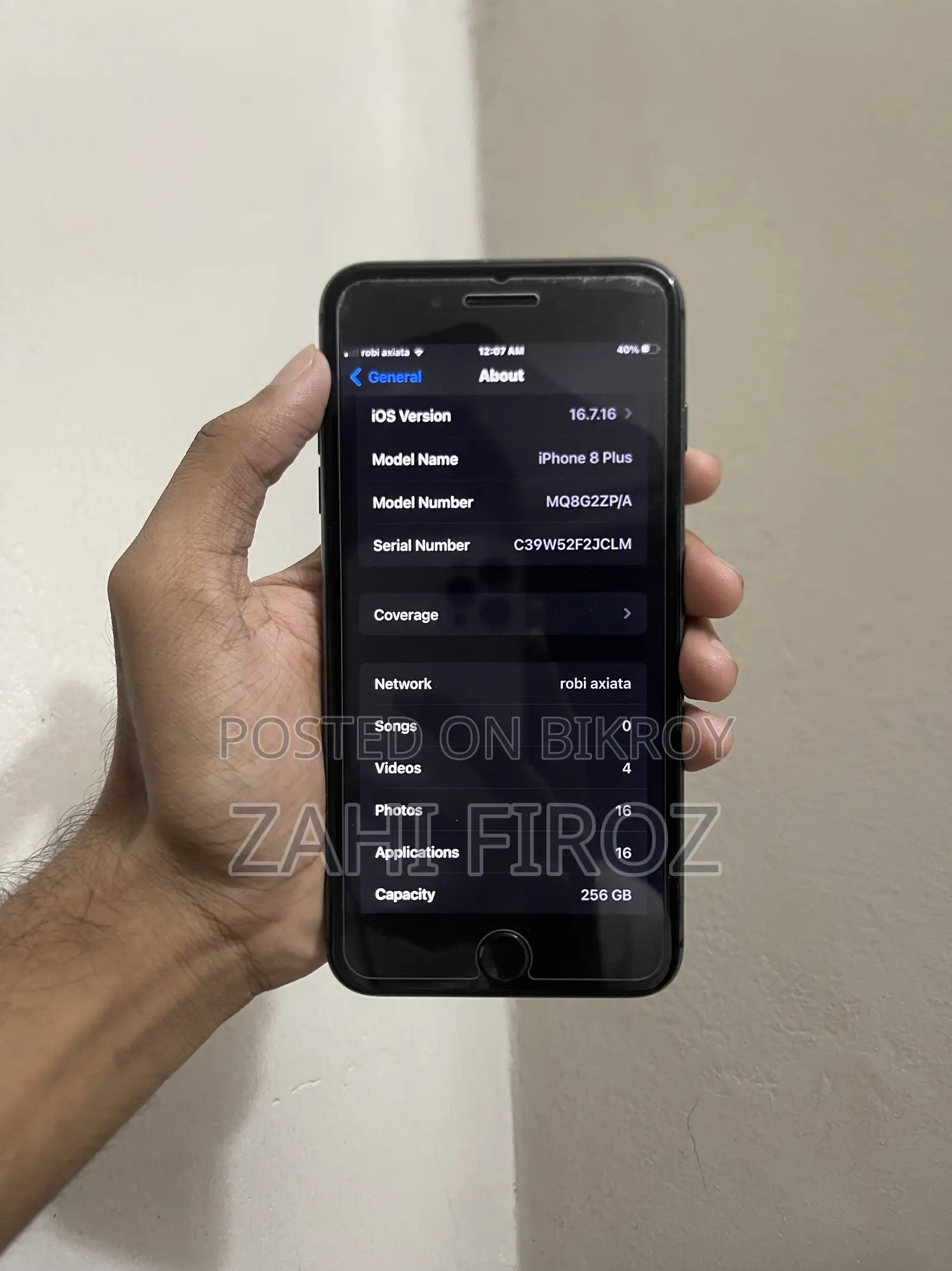 Apple iPhone 8 Plus 256 GB Black
