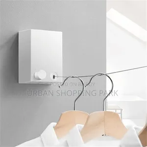 13.8 Feet Telescopic Clothes Hangers Indoor Outdoor Clothes Rack Wall