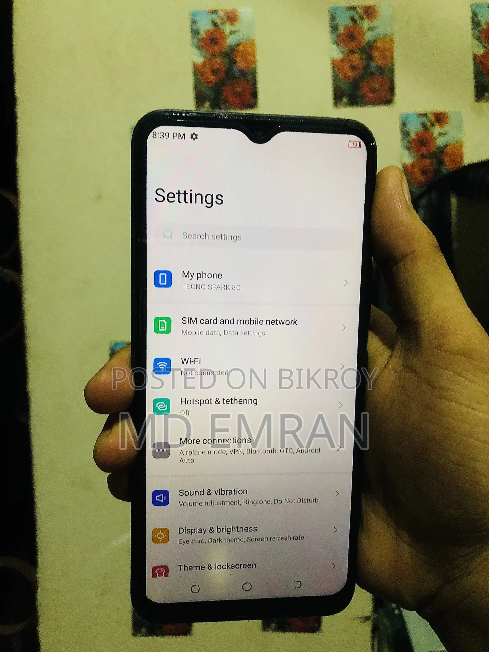 Tecno Spark 8C 64 GB Silver