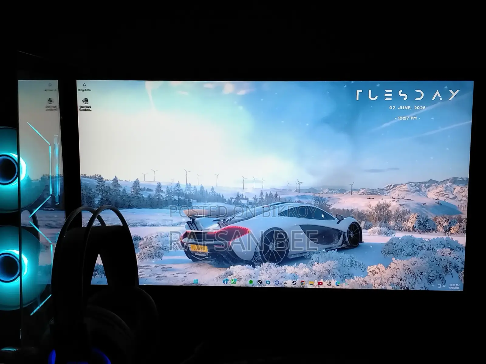 New Desktop Computer MSI Gaming 24GE 2QE 8GB AMD Ryzen 5 SSD 512GB
