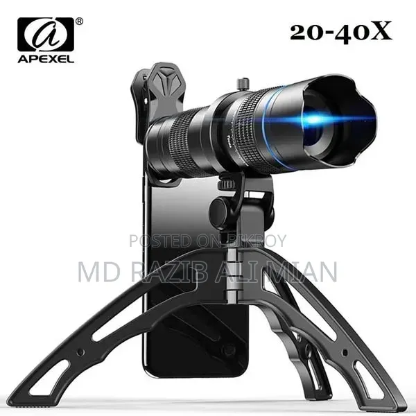 Apexel Classic 20-40x Zoom Smartphone Telephoto Lens Kit