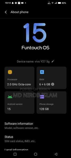 Vivo Y27 128 GB