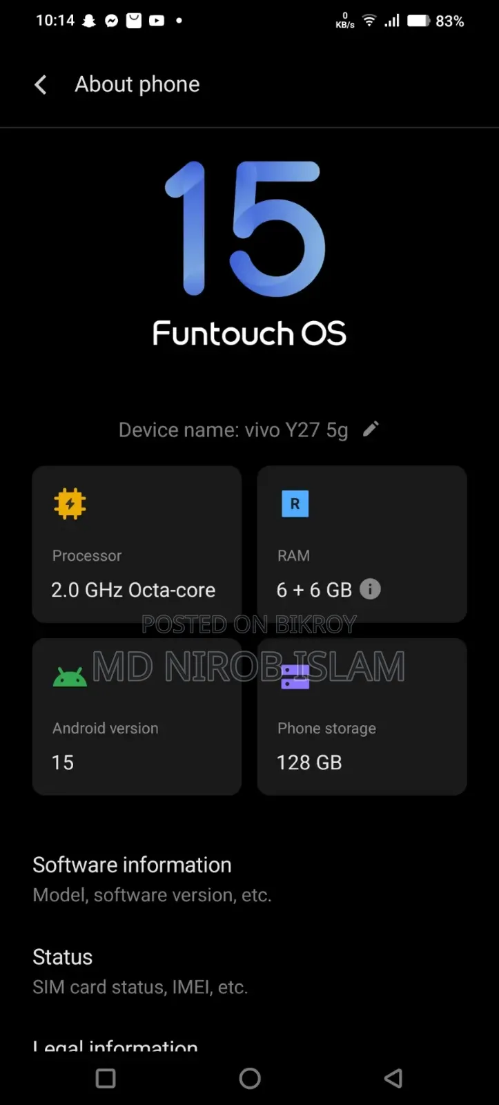 Vivo Y27 128 GB
