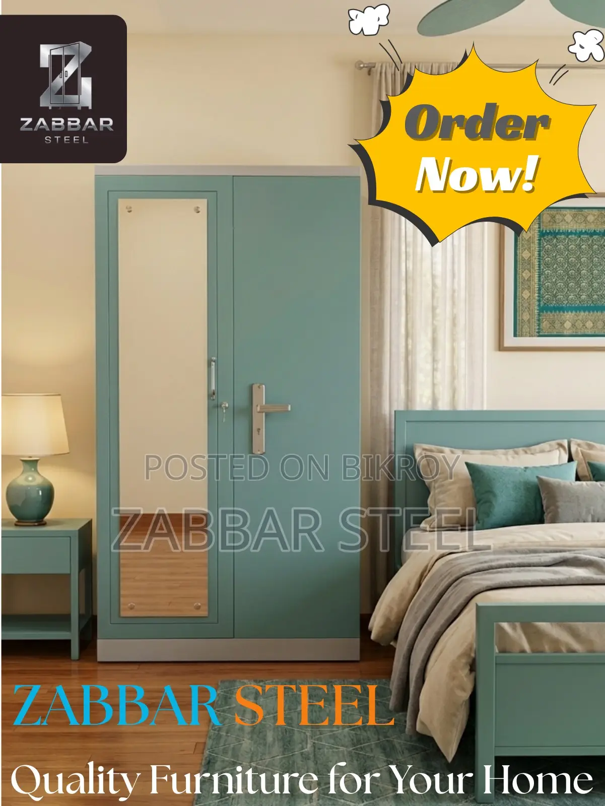Premium Two-Door Steel Almirah