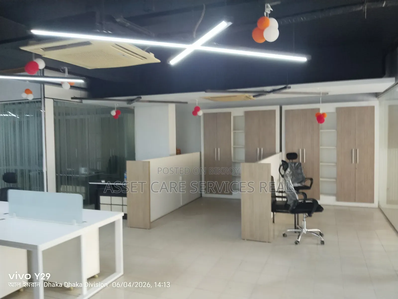 Commercial space for rent with full furniture