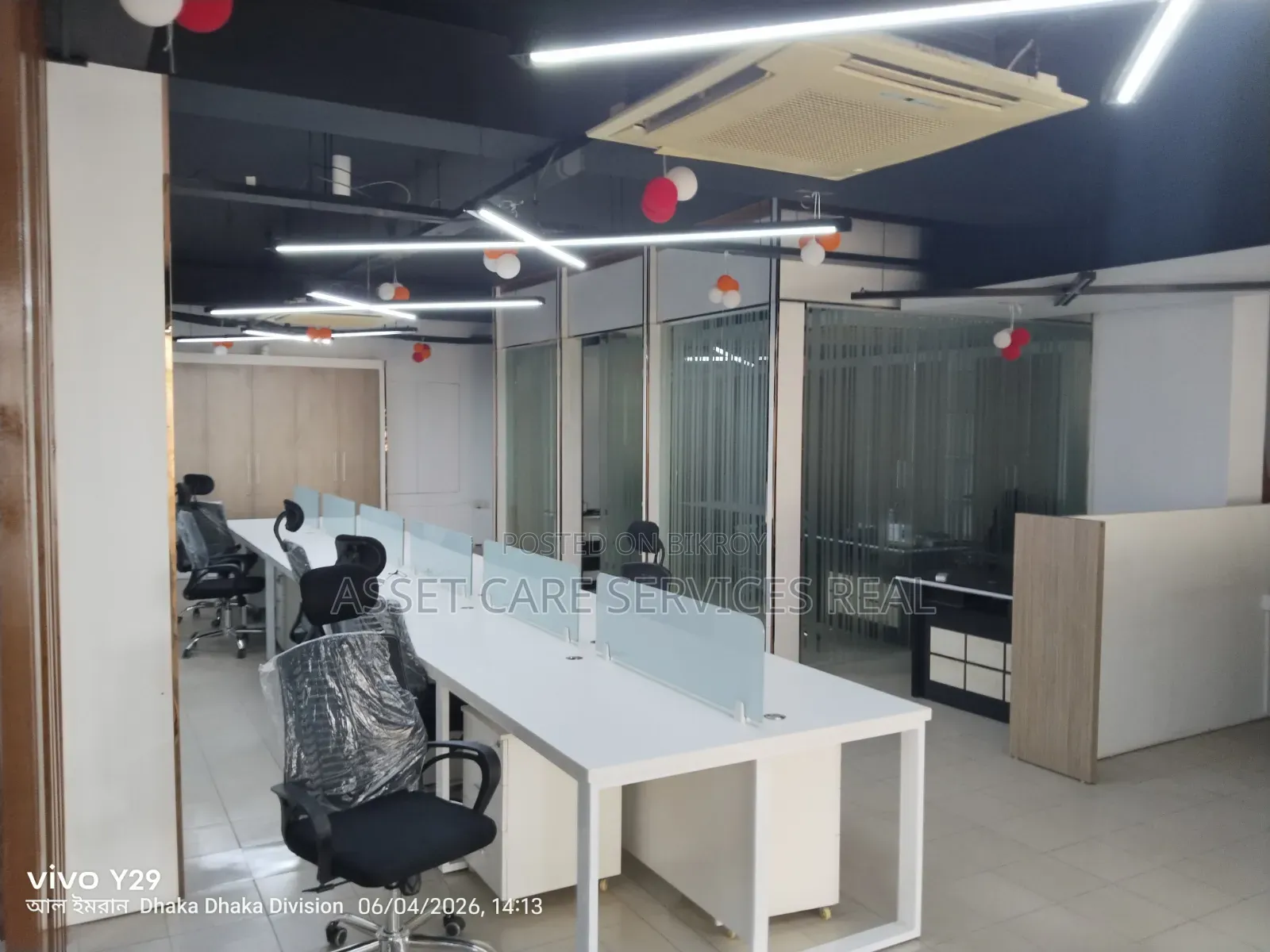 Commercial space for rent with full furniture