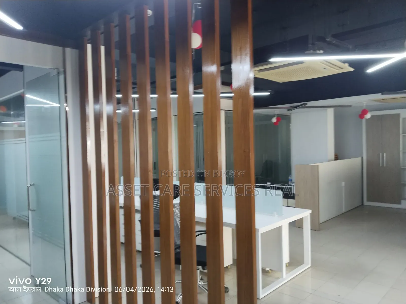 Commercial space for rent with full furniture