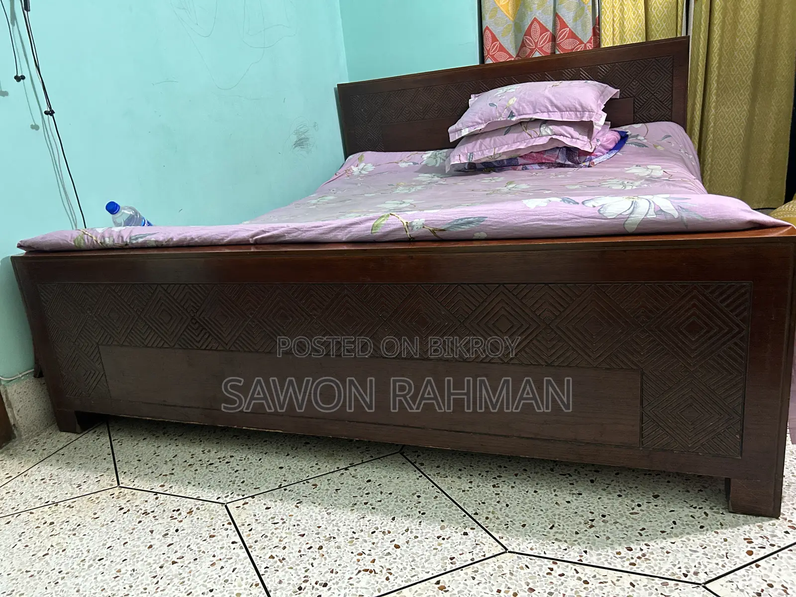Canadian Oak Wood Bed