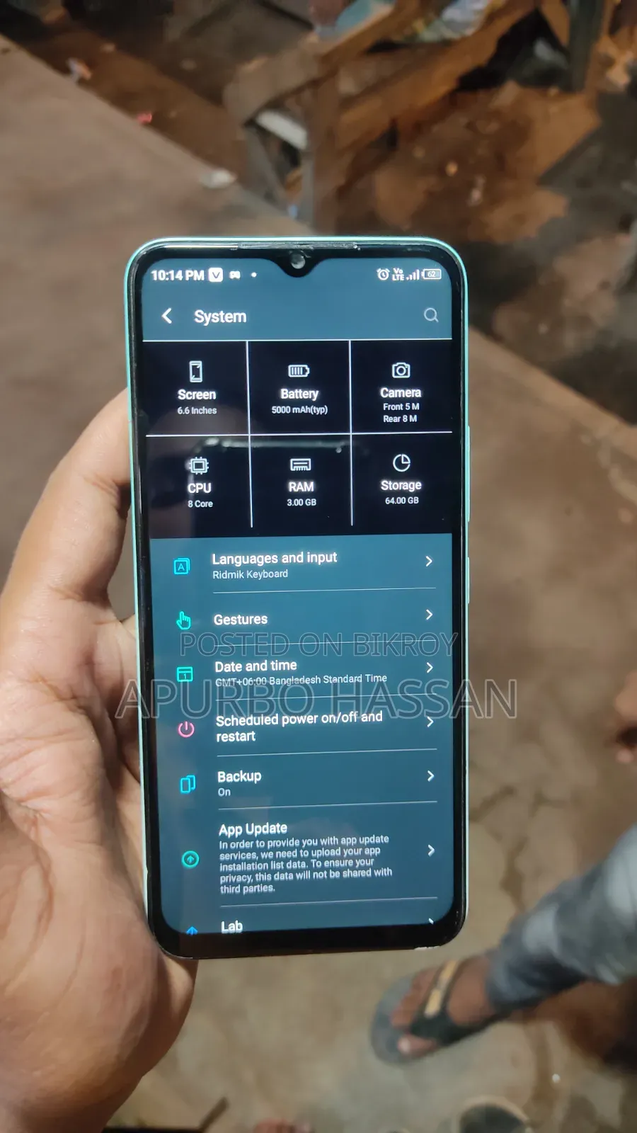 Itel Vision 3 Turbo 64 GB Blue