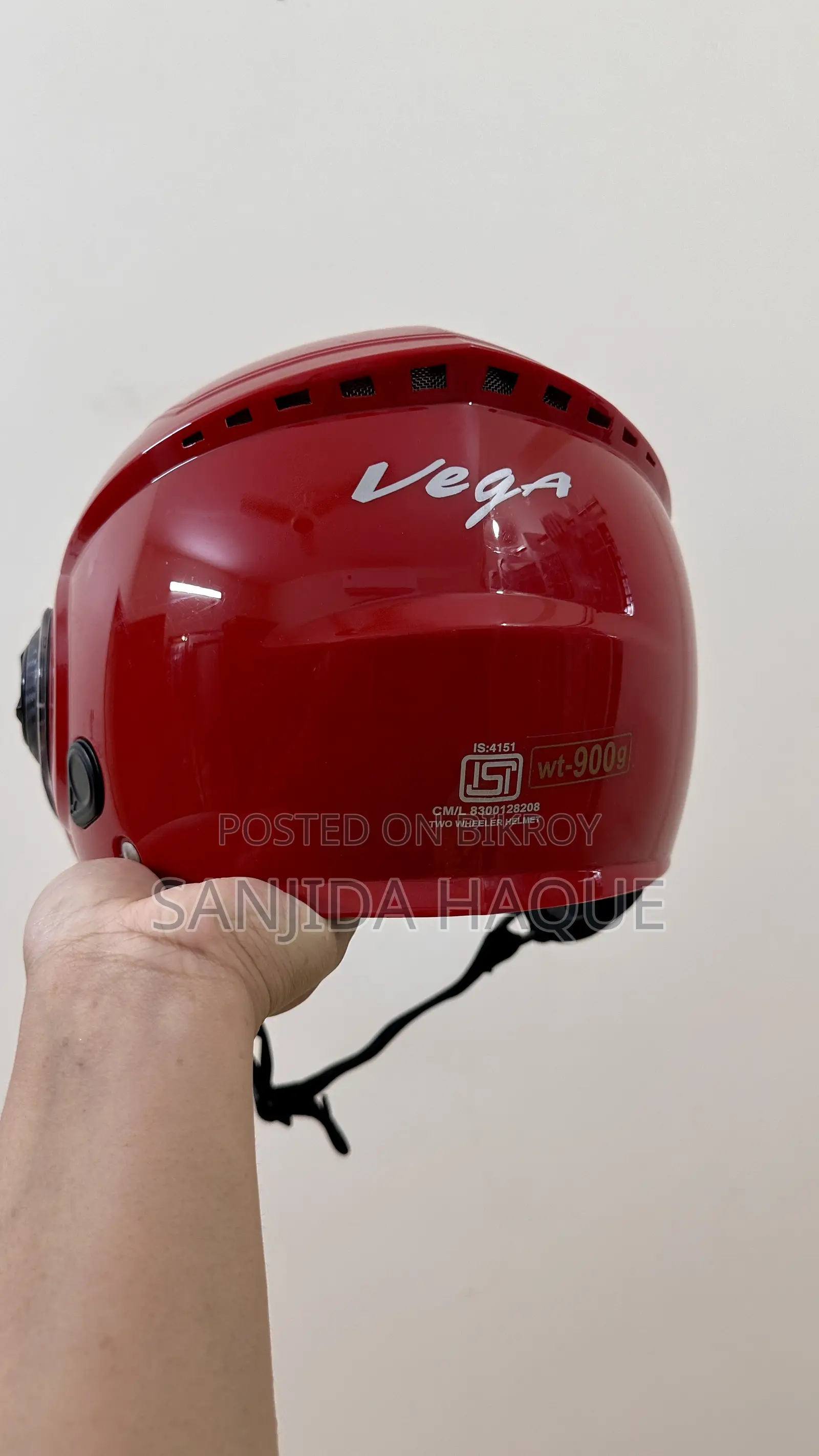Vega Original Helmet (Red)