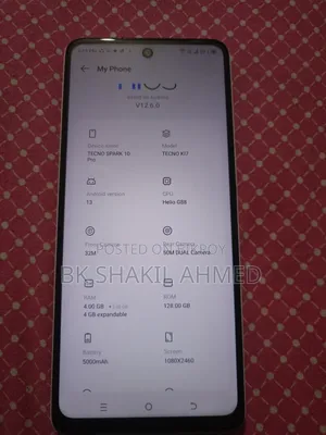 টেকনো স্পার্ক ১০ প্রো ১২৮ জিবি হোয়াইট